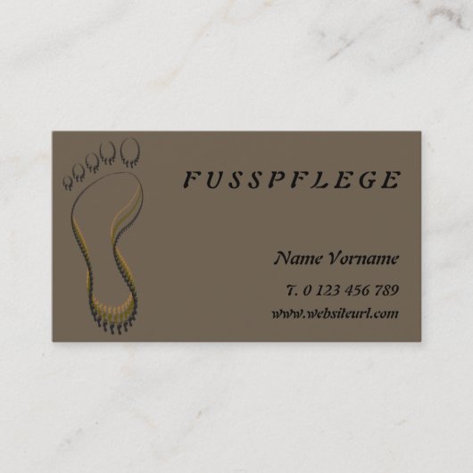 fusspflege visitekaartje (Voorkant)
