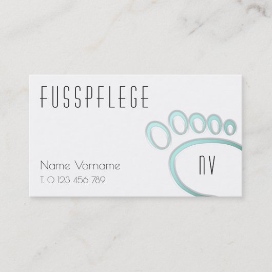 fusspflege visitekaartje (Voorkant)