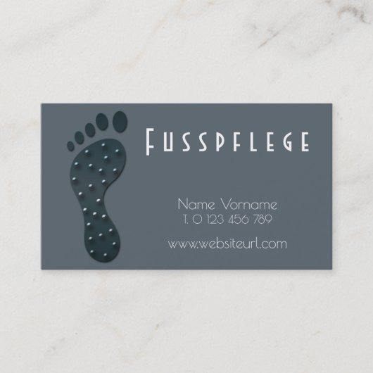 fusspflege visitekaartje (Voorkant)