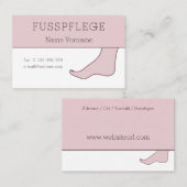 Fusspflege Visitekaartje (Voorkant / Achterkant)