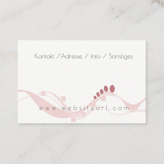 fusspflege visitekaartje (Achterkant)