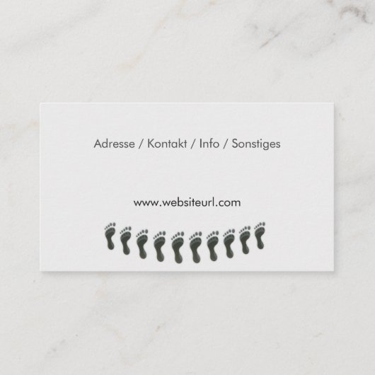fusspflege visitekaartje (Achterkant)