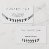 fusspflege visitekaartje (Voorkant / Achterkant)