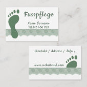 Fusspflege Visitekaartje (Voorkant / Achterkant)