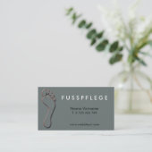 fusspflege visitekaartje (Staand voorkant)