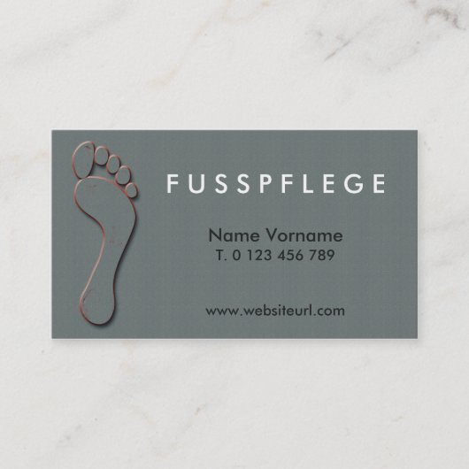 fusspflege visitekaartje (Voorkant)