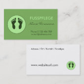 fusspflege visitekaartje (Voorkant / Achterkant)