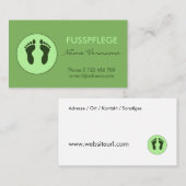 fusspflege visitekaartje (Voorkant / Achterkant)