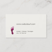 fußpflege visitekaartje (Achterkant)