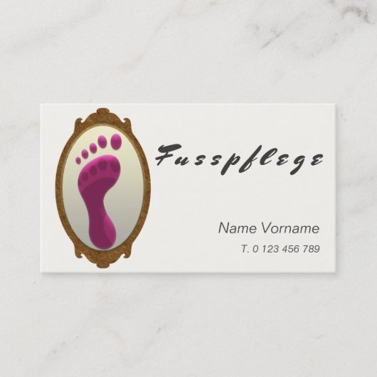 fußpflege visitekaartje (Voorkant)