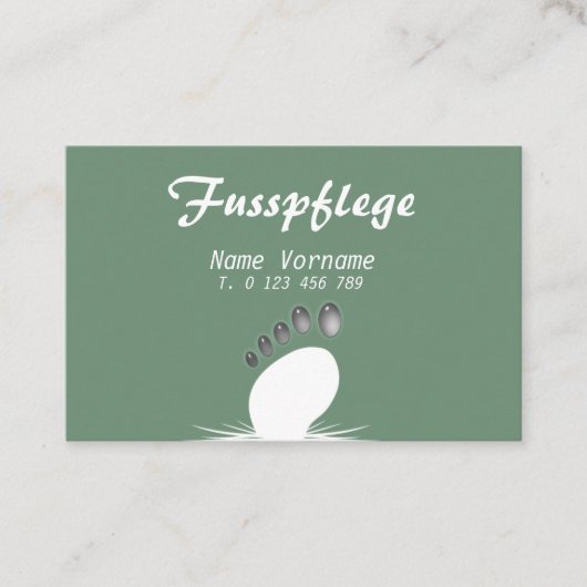 Fusspflege Visitekaartje (Voorkant)