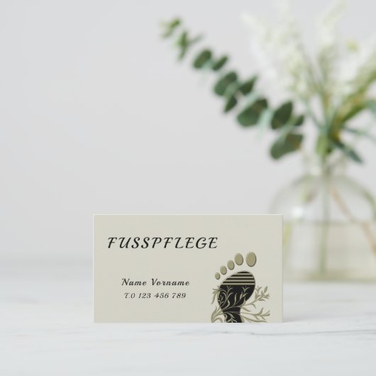 Fusspflege Visitekaartje (Staand voorkant)
