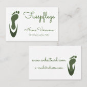 Fusspflege Visitekaartje (Voorkant / Achterkant)