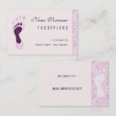 fusspflege visitekaartje (Voorkant / Achterkant)