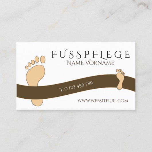 fußpflege visitekaartje (Voorkant)