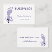 Fusspflege Visitekaartje (Voorkant / Achterkant)