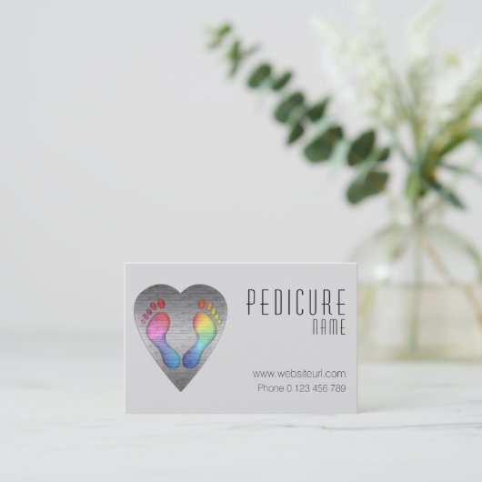 fusspflege visitekaartje (Staand voorkant)