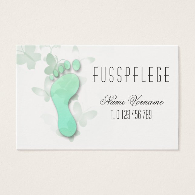 fusspflege visitekaartje (Voorkant)