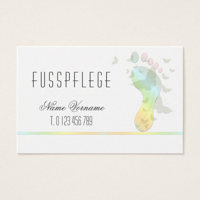 fusspflege visitekaartjes (Voorkant)