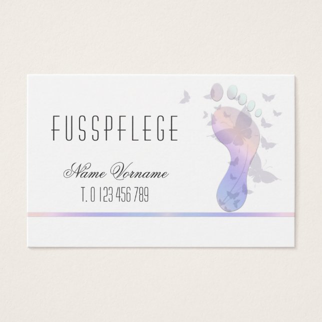 fusspflege visitekaartjes (Voorkant)