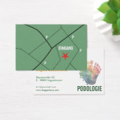Fußpflegende Podologie Visitenkarten Visitekaartje (Bureau)