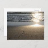 Fußspuren am Sandstrand Briefkaart (Voorkant / Achterkant)