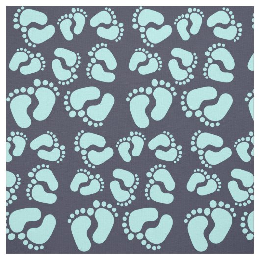 Fußspuren Fussabdrücke Baby Füßchen Stoffmuster Stof (Swatch)