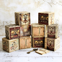 Fussy Cut Elements - Melancholoc Harlequin Briefhoofd