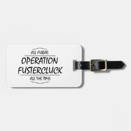 Fustercluck-bagagelabels Bagagelabel