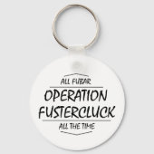Fustercluck sleutelhanger (rond) (Achterkant)