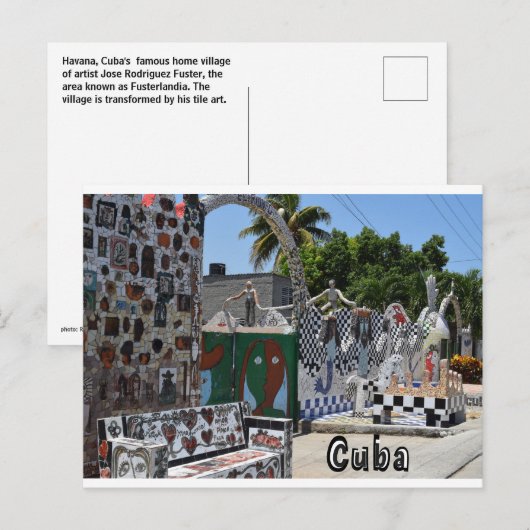 Fusterlandia Havana Cuba Art Briefkaart (Voorkant / Achterkant)