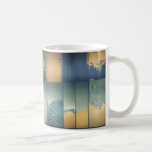Fusuma Landscape - Japanese Screen Art Mug Koffiemok (Rechts)