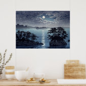 Futago Island Moonlight Matsushima Kawase Hasui Poster (Keuken)