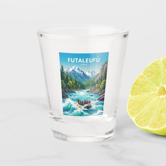 Futaleufú-rivier Chili Shot Glas (Voorkant)