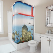 Futami Bay in de provincie Ise Hiroshige nautische Douchegordijn (In situ)