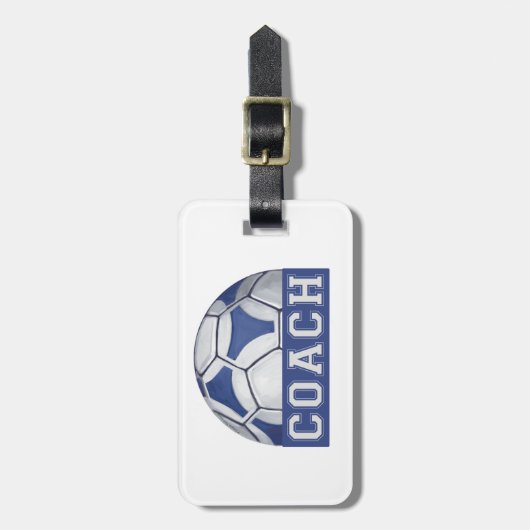 Futbal Coach Bagagelabel (Voorkant verticaal)