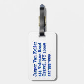 Futbal Coach Bagagelabel (Achterkant verticaal)