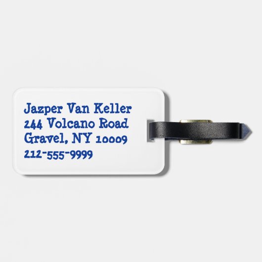 Futbal Coach Bagagelabel (Achterkant horizontaal)