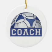 Futbal Coach Keramisch Ornament (Voorkant)