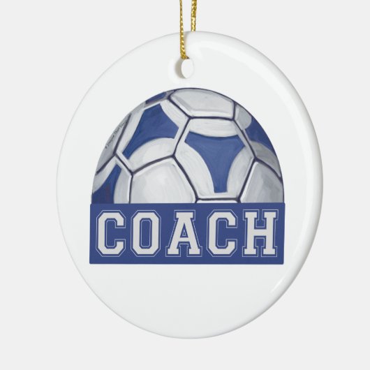 Futbal Coach Keramisch Ornament (Links)