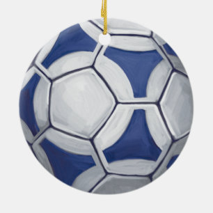 Futbal Keramisch Ornament
