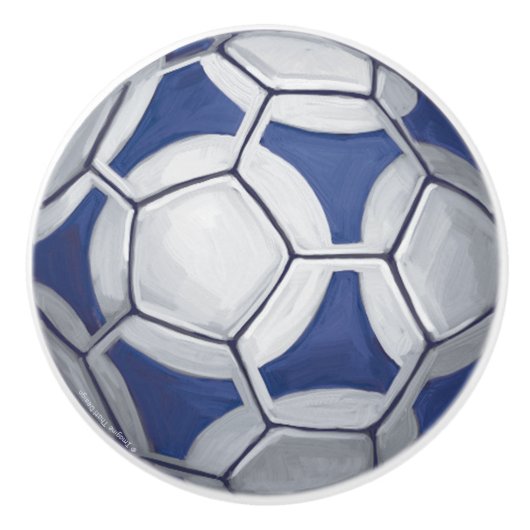 Futbal Keramische Knop (Voorkant)