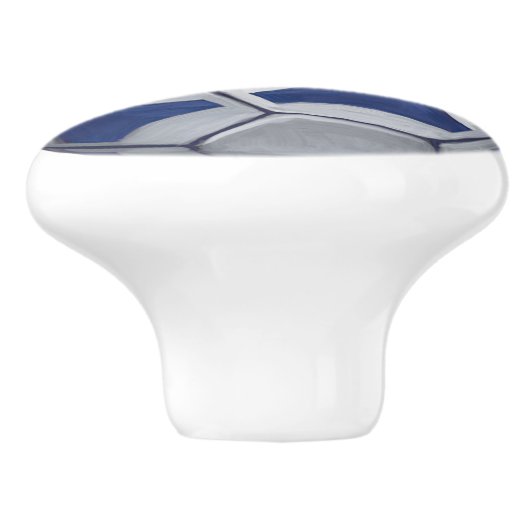 Futbal Keramische Knop (Zijkant)