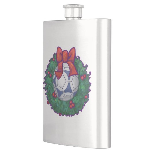 Futbal kerst heupfles (Links)