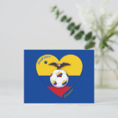 Fútbol de ECUADOR. Ecuadoriaans nationaal team voe Briefkaart (Staand voorkant)