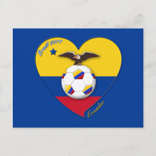 Fútbol de ECUADOR. Ecuadoriaans nationaal team voe Briefkaart