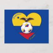 Fútbol de ECUADOR. Ecuadoriaans nationaal team voe Briefkaart (Voorkant)