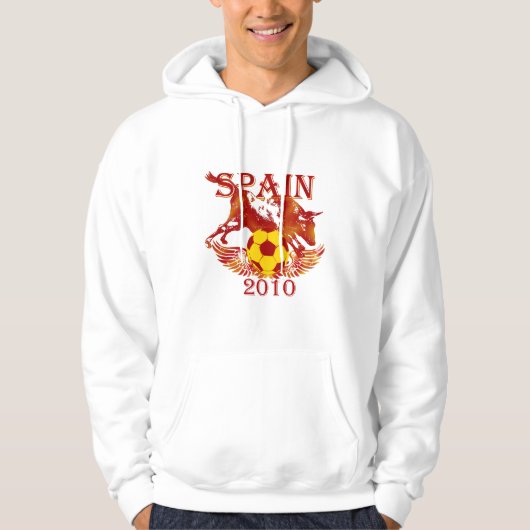 Futbol fan Spain 2010 Toro Raging Bull Hoody (Voorkant)