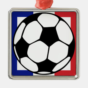 futbol, francaise-plein. metalen ornament