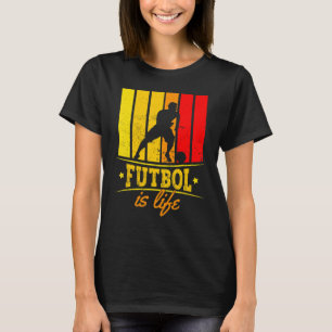 Futbol is de Spor van het Football van de Speler T-shirt